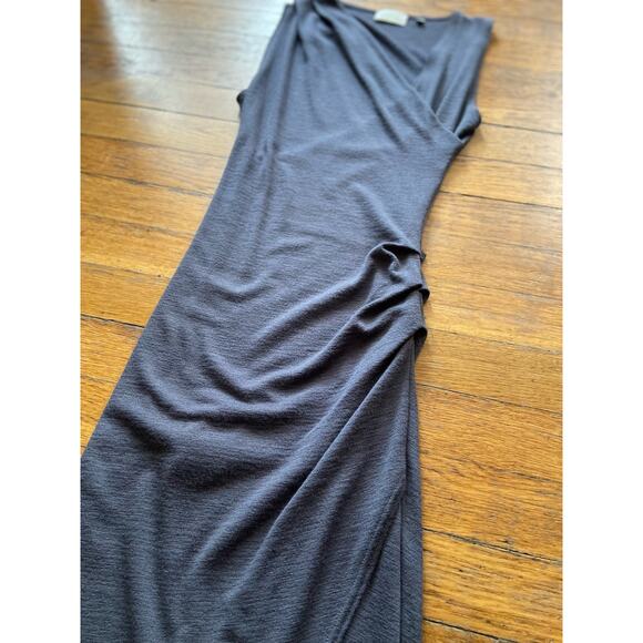 ARITZIA: WILFRED FREE Gray Knit Faux Wrap Dress sz XXS - Picture 6 of 11